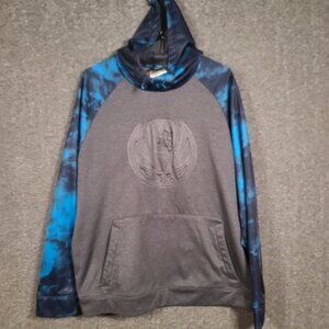 And1 Sweatshirt Men's XL Basketball Hooded Pullover Blue and Gray